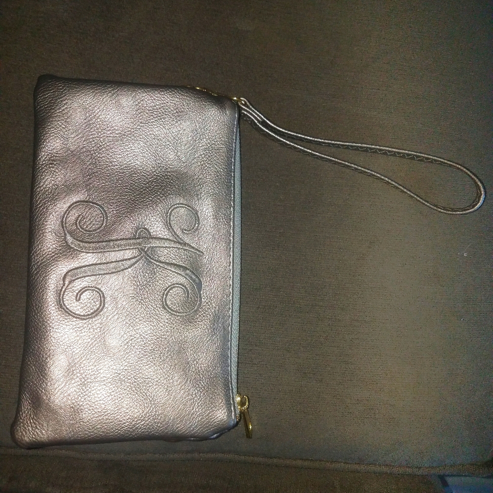 Monogrammed K Wristlet Lots of Storage  New